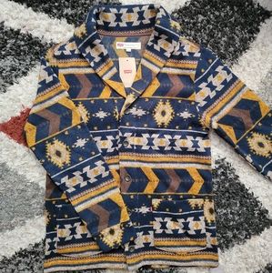 Levis Mina Tribal Pattern Fleece Cardigan